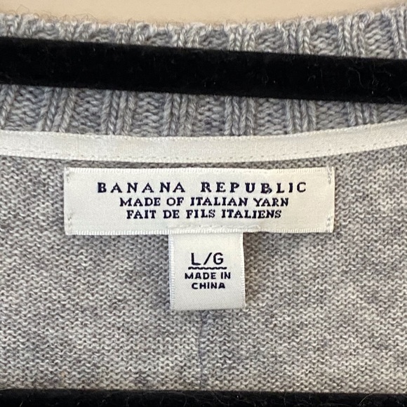Banana Republic grey wool button-up cardigan - Picture 2 of 3